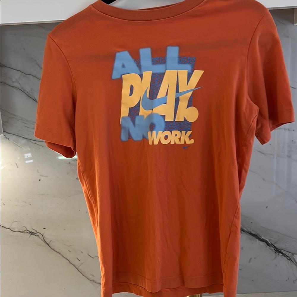 Nike Boys Short Sleeve Orange Graphic 
T-Shirt